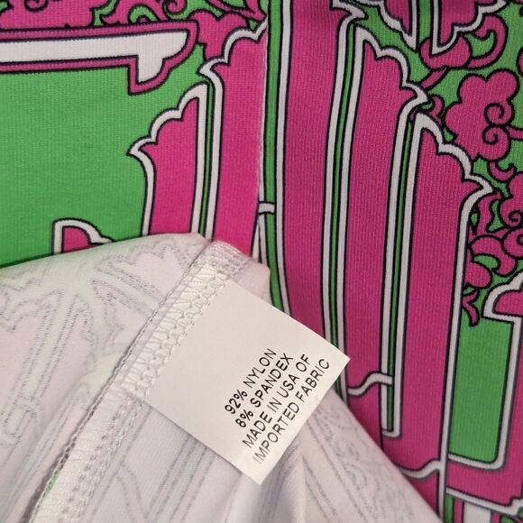 Tunic Dress Pink Green Sleeveless XS Resort Wear - Picture 7 of 10